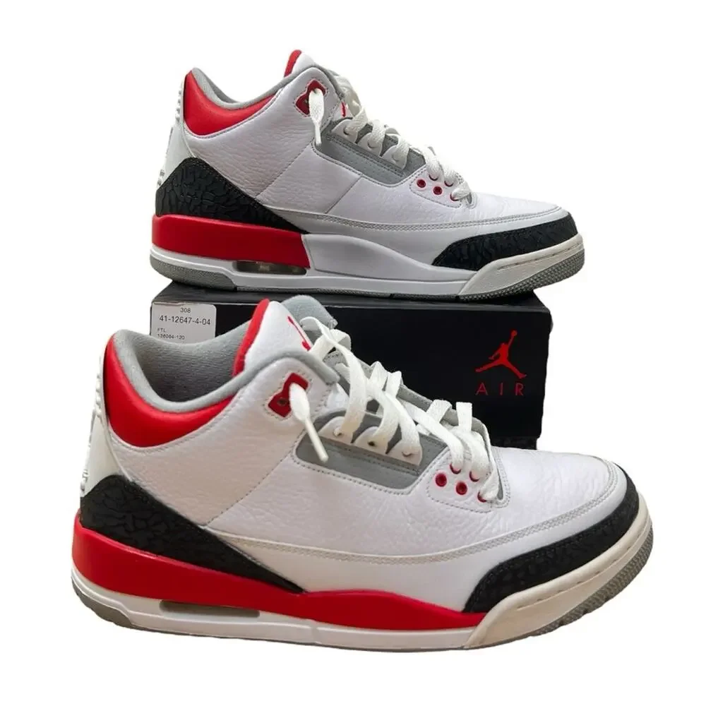 Air Jordan 3 Retro Fire Red 2013 Men's 9.5 Original Box